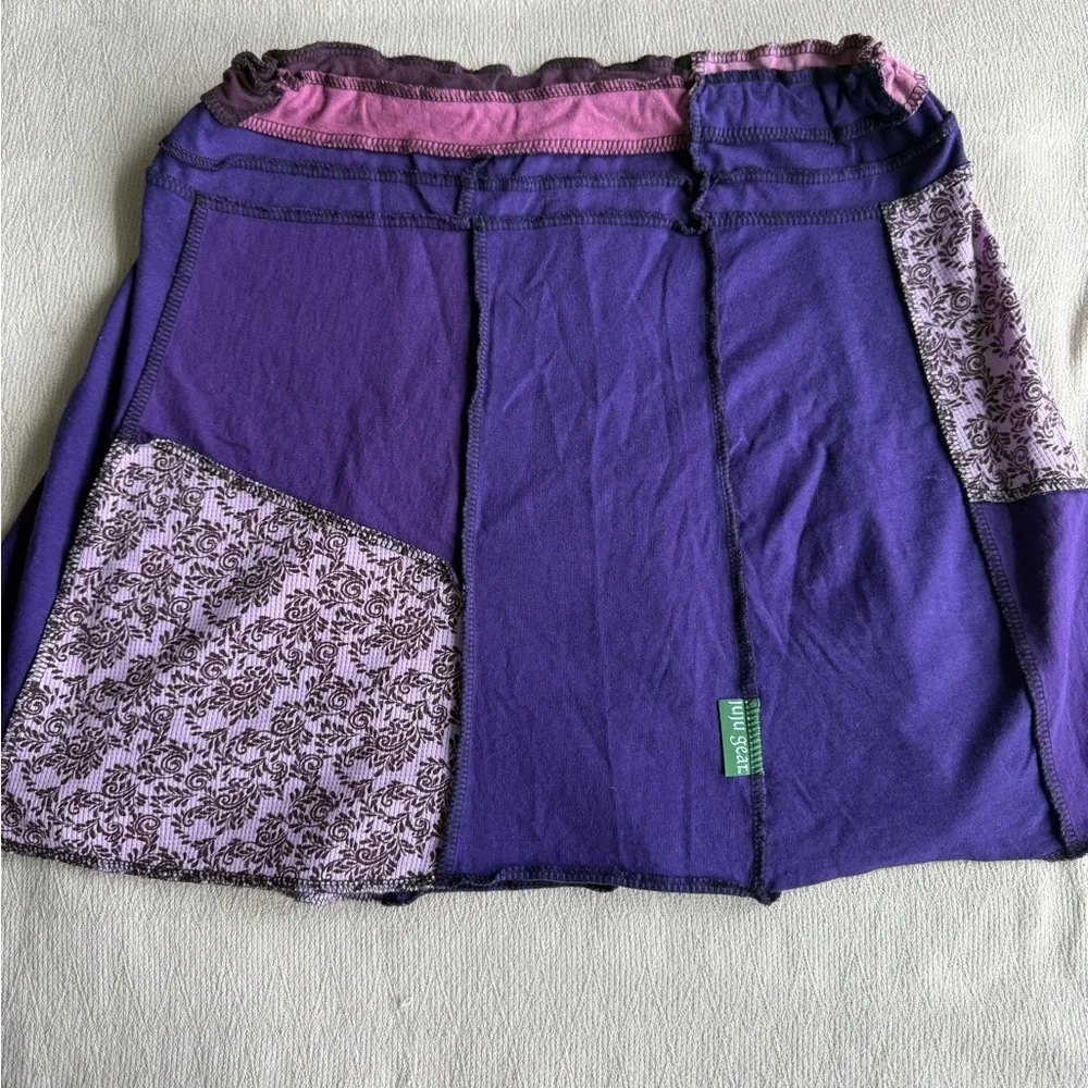Purple Patchwork Skirt - Picture 2 of 4